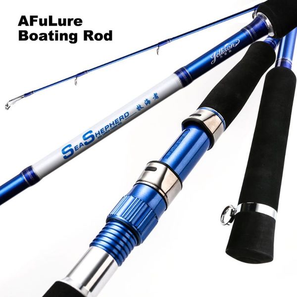 

afulure sea fishing rod boat fishing lure rods spinning xh 2.4m 2.7m 2 sections saltwater 110-450g ocean carbon rod