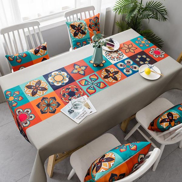 

nordic table cloth for wedding party l tablecloth thick cotton linen table cover rectangular covers floral geometric