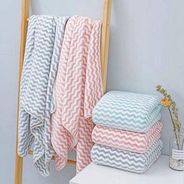 

towel 2021 striped bath large size 70x140cm fabric solid beach towels for adults children soft bathroom brand