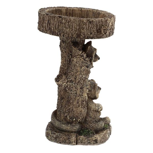 

other bird supplies 1pc raccoon model adornment water feeding container garden decoration