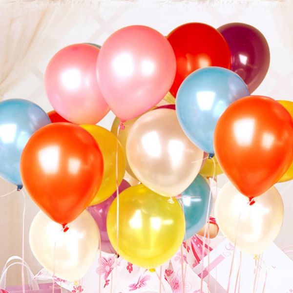 

party decoration colorful thick pearl latex helium round balloon explosion protection wedding birthday 100pcs