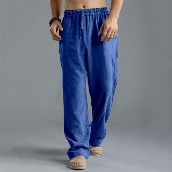 

75% sales solid color women pants wide leg casual drawstring loose trousers slacks for spring, Black