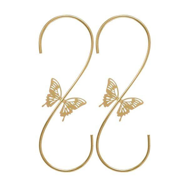 

hooks & rails butterfly design 2pcs metal hummingbird feeders hook bird hanger heavy duty s outdoors hang , for hanging plant/wind chimes