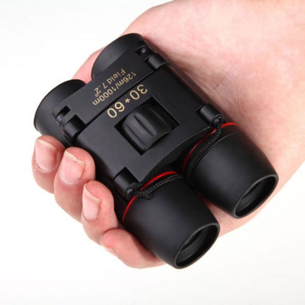 

portable mini binoculars telescopes 30x60 zoom outdoor day and night camping travel vision spotting scope optical folding binoculars