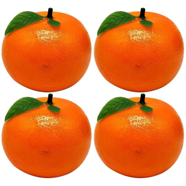 

party decoration 4 pcs artificial tangerine simulation fruit models oranges model