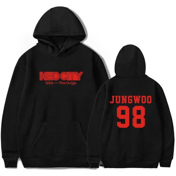 

women's hoodies & sweatshirts nct 127 koop hip hop harajuku streetwear korean cute youth sweatshirt 100% cotton for couples plus size, Black