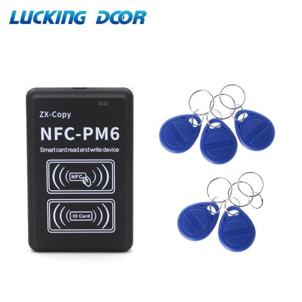 

new nfc-pm6 id 125khz t5577 rfid copier uid tag replicatoric decoding function smart card writer duplicator