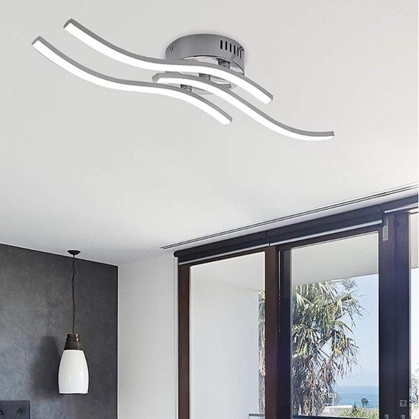 

ceiling lights 18w 24w modern led light panel aluminium forked shaped lamp for bedroom living room decor 85-265v