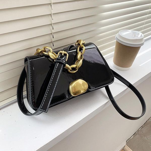 

evening bags women handbag and purse luxury design thick chain hand clutches bag female crossbody shoulder for 2021 leather