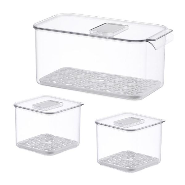 

storage drawers 3pcs transparent er fruit box vegetable organizer boxes