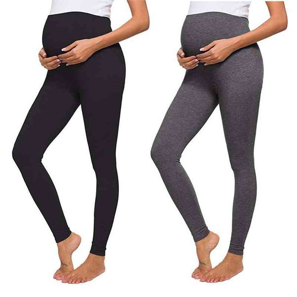 

women's solid color yoga pants pregnant black exercise leggings