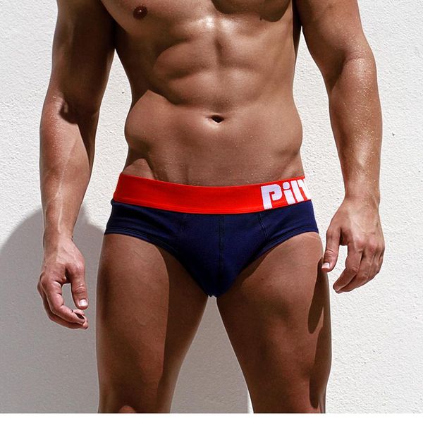 

underpants pink heroes cotton underwear men briefs solid shorts male, Black;white