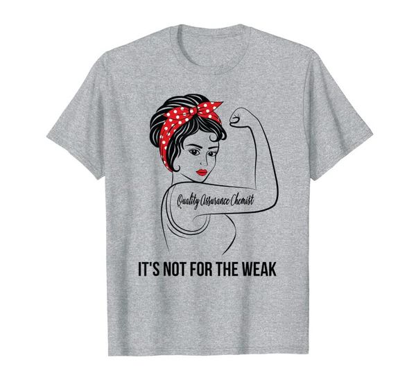 

men's t-shirts quality assurance chemist not for the weak t-shirt, White;black