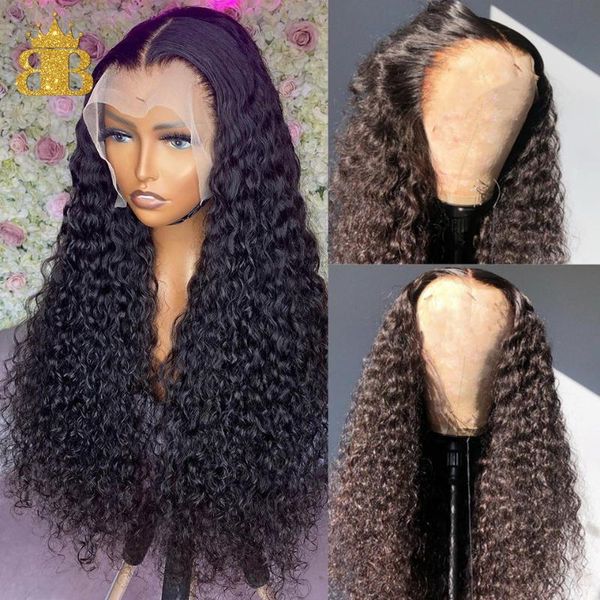 

lace wigs long natural curly wig 150% 13x4 front human hair brazilian remy for women black, Black;brown