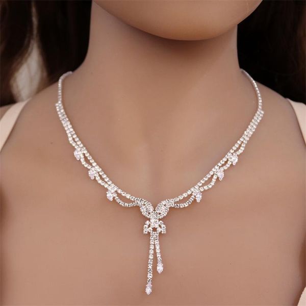 

chokers 2021 trendy choker necklaces for women gold silver color chain pendant rhinestone jewelry accessories, Golden;silver