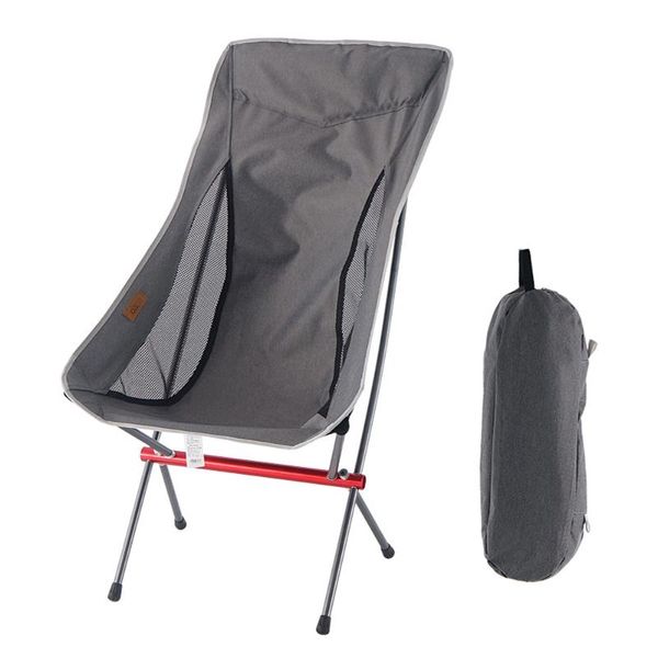 

camp furniture hooru folding fishing chair portable beach camping deck chairs outdoor picnic backpacking lounge with carry bag