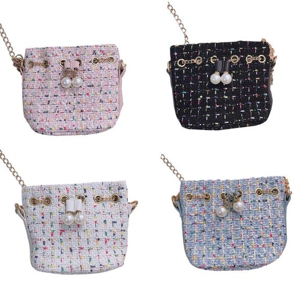 

woman girl vintage clutch pearl beaded chain luxury purse flap meassenger crossbody wallet bag shoulder handbags