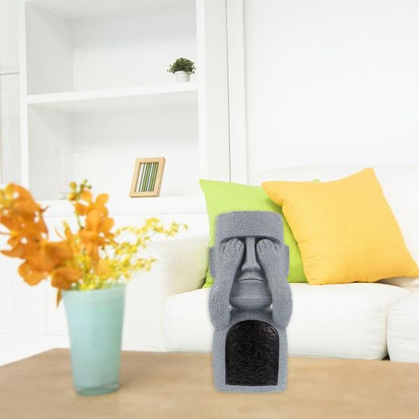 

toilet paper holders resin easter island statues ornament deskcrafts home decoration