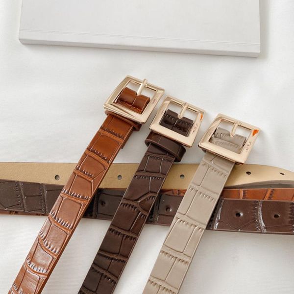 

fashion stone pattern lady casual solid women leather belt pin buckle dress jeans adjustable waist strap waistband, Black;brown