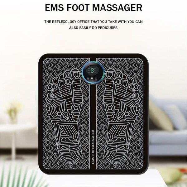 

electric smart foot massage cushion ems physiotherapy massage mat improve blood circulation relieve ache pain foot massager