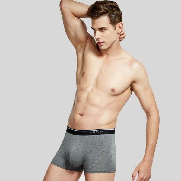 

underpants 7pcs mens underwear personality boxer briefs cartoon print soft and breathable, Black;white