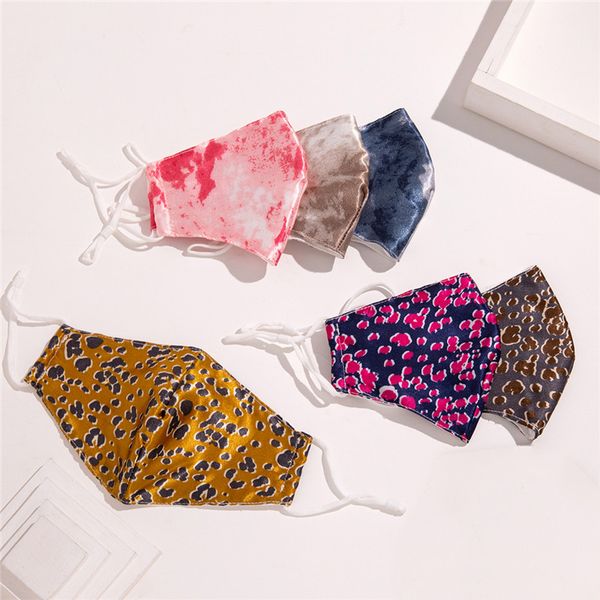 

fashion face mask cotton face masks personality leopard printing washable reusable masks adjustable cycling mask dhl ing