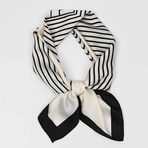 

scarves 2021 summer silk scarf square women shawls and wraps fashion office small hair neck hijabs foulard 70*70cm, Blue;gray
