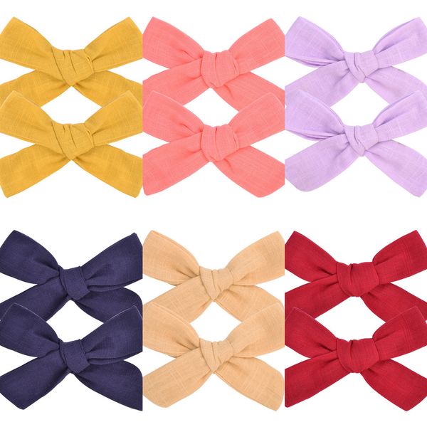 

cute girls bowknot hairpins kids baby hair bows hair clips candy color hair accessories makaron children's barrettes headdress g22403, Slivery;white