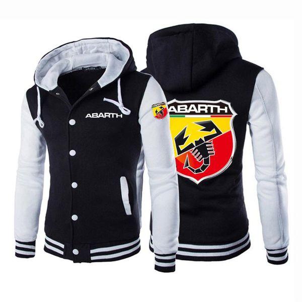 

men's hoodies & sweatshirts 2021abarth autumn motors jackets designer hoodie uniform casual baseball coat sport cotton sweatshirt, Black