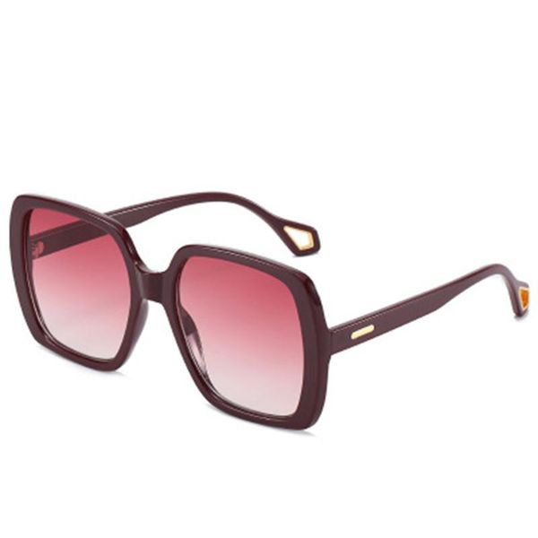 

sunglasses 2021 fashion style gradient plastic glasses oversized big square frame women, White;black