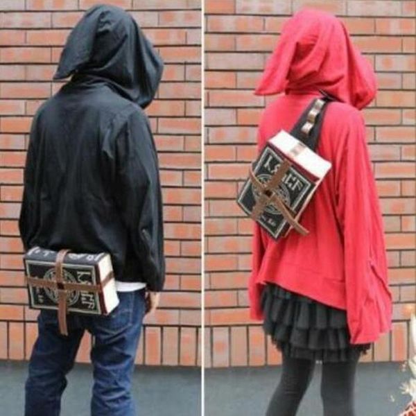 

gothic magical spell book messenger crossbody bag gift cosplay adjustable for students swd889