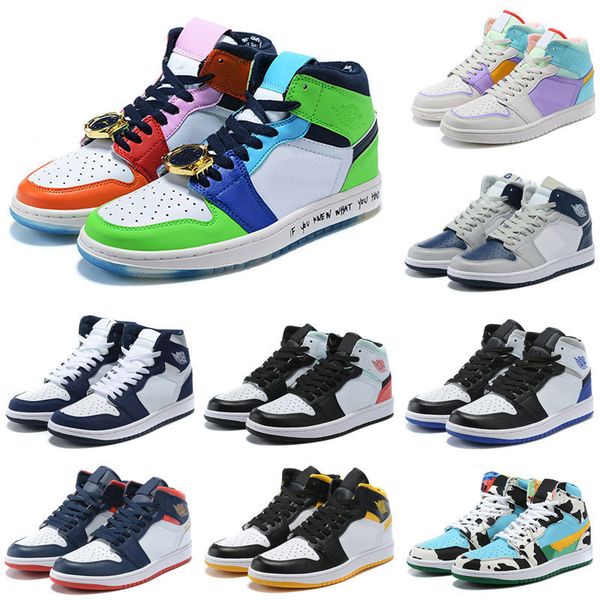 

high new tokyo 1s 1 bio jumpman hack court purple reflective white pine green black royal laser orange mens basketball shoes unc sneakers