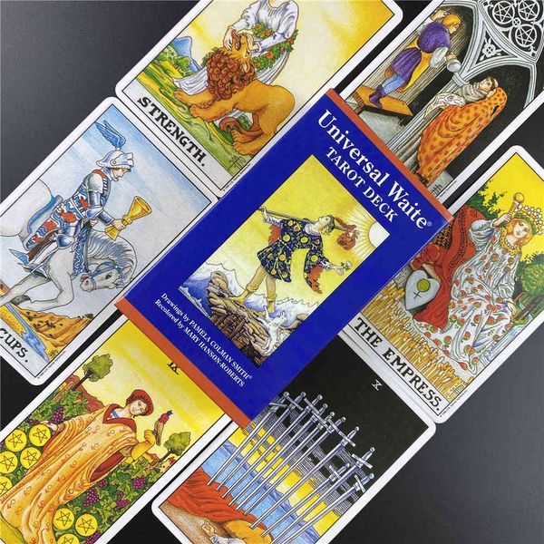 

selling high-definition tarot card factory made full english comics universal waite party divination game love vv9b