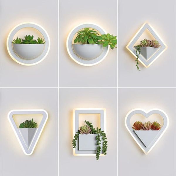 

wall lamp modern wood living room corridor bedside espelho home deco