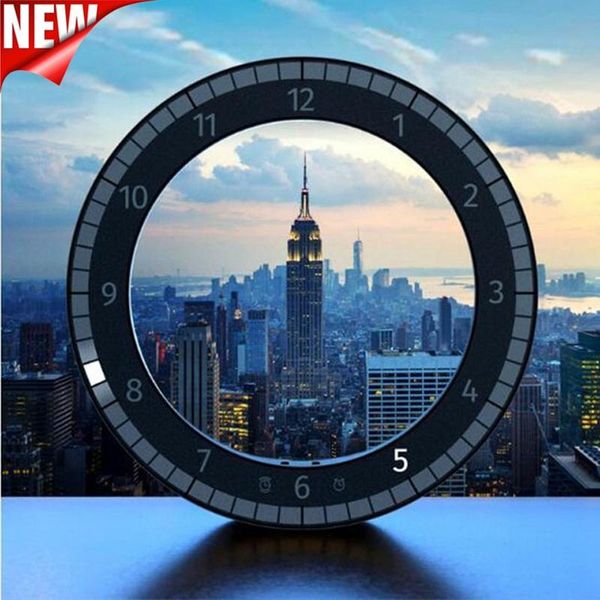 

usb led digital wall clock modern design dual-use dimming digital circular preceptive clocks for home decoration