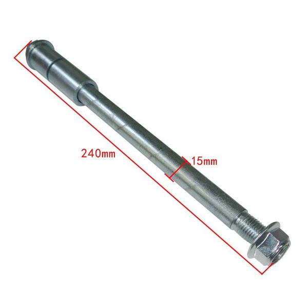 

motorcycle wheels & tires 15mm 240mm rear wheel axle with spacers for 110cc 125cc 140cc 160cc pit dirt bike pro trail quad atv