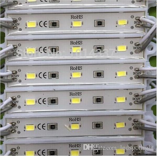 

3led single color module light smd 5730 ip 65 waterproof led modules sign letters back light 3led 1w 72lm dc 12v