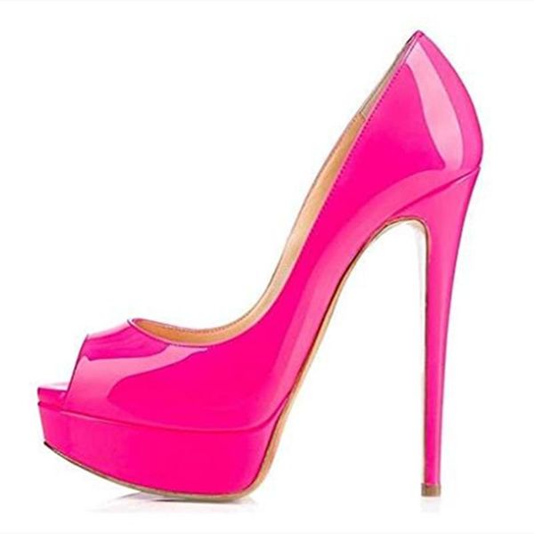 

dress shoes shofoo shoes.elegant women's shoes. about 14.5 cm high heels. for wedding banquet. peep toe pumps. size:34-45, Black