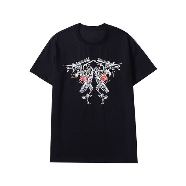 

new mens womens design t shirts 2021 new arrival men & women t shirt casual summer letter tees, White;black