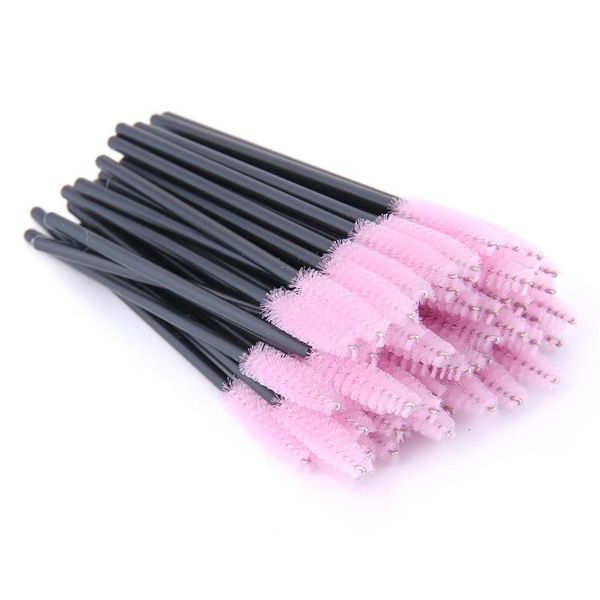 

makeup brushes 50pcs/lot disposable eyelash brush mascara stick extension applicator reel set tool
