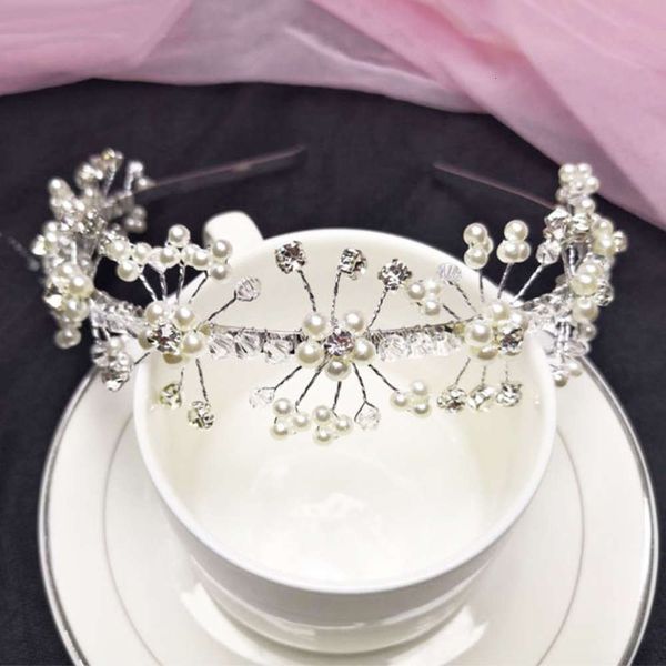 

crystal glass bridal ornament girl's wedding headband, Black;brown