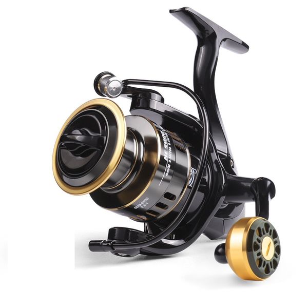 

salwater fishing spinning reel he500-7000 max drag 10kg 5.2:1 metal ball grip spool for carp pesca