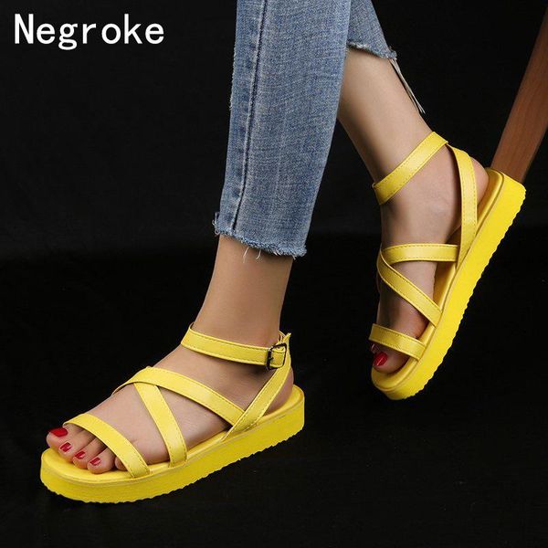

2021 new casual shoes women sandals flat beach shoes flip flop ladies sandals summer woman chaussures femme plus size, Black