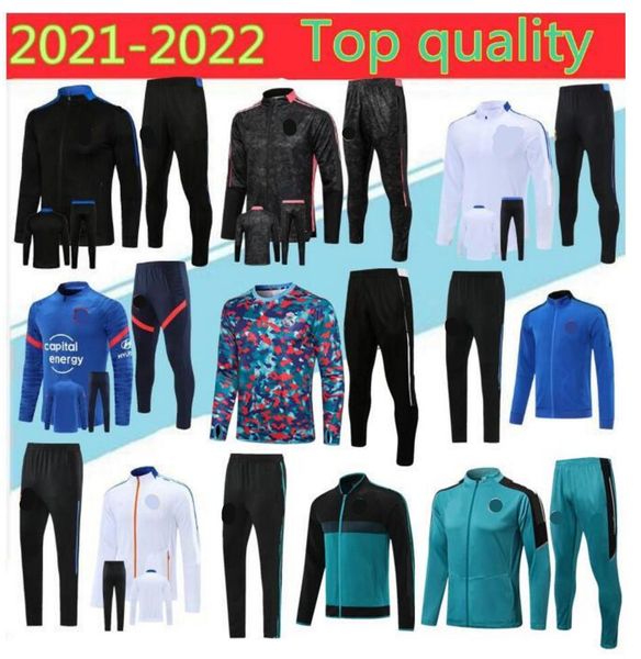 

21/22 real madrid black soccer chandal 2021 camiseta de futbol hazard benzema modric football jacket training suit