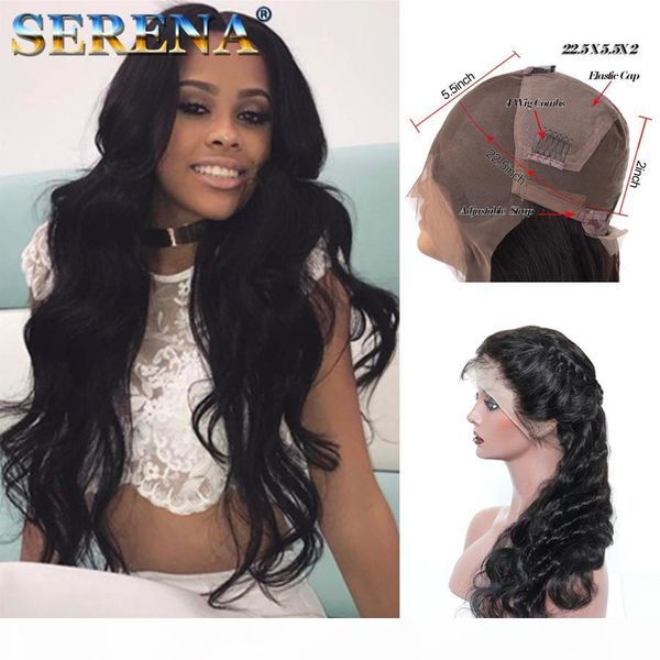 

brazilian wet and wavy human hair wigs brazilian water body wave lace front wigs glueless full lace wigs bleached knots, Black;brown