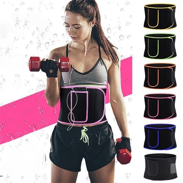 

waist-support-belt waist trimmers trainer fitness workout sweat saunas waist support slim body with pocket cell phone#g351, Black;gray