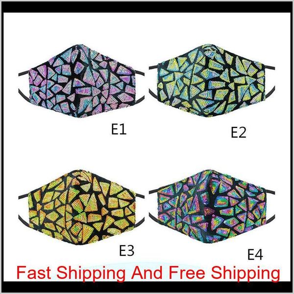 

sparkly blink jewel lace face mask fashion party women mask for decoration dust sun qylnld garden2010, Black