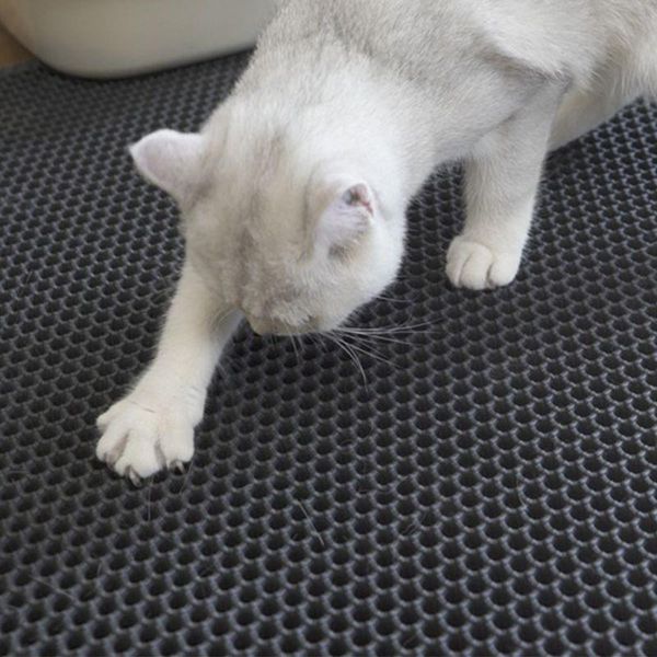 

cat beds & furniture waterproof pet litter mat eva double layer trapping pets pad bottom non-slip floor
