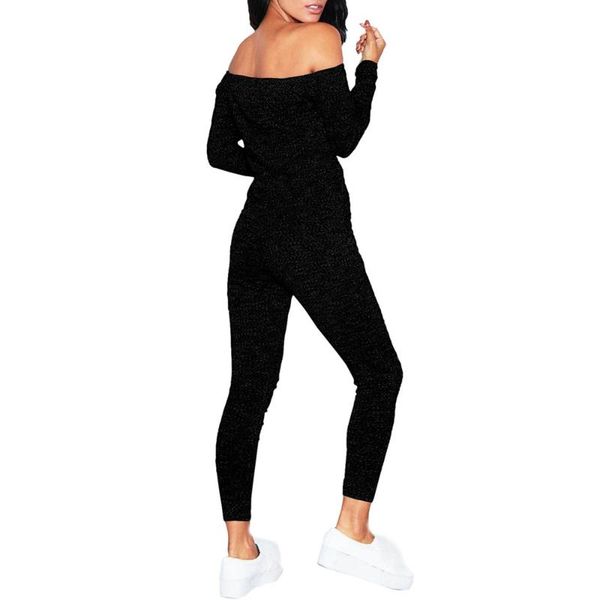 

women's jumpsuits & rompers one-shouldered ripped jumpsuit comfortable fashion long sleeve street hipster bodysuits black female clothi, Black;white
