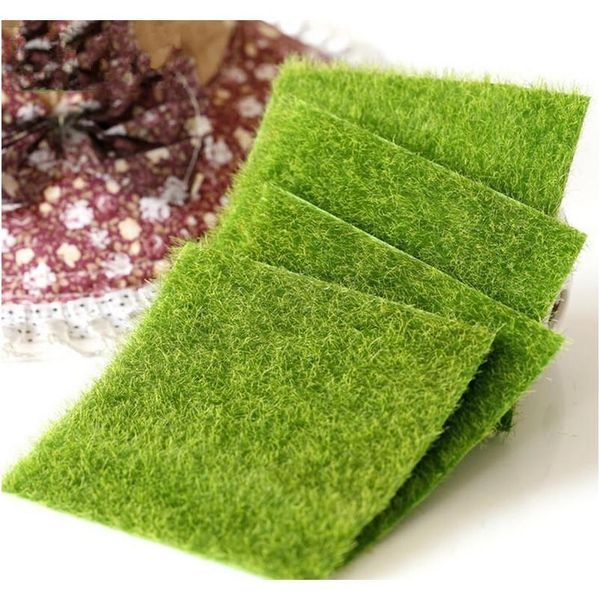 

artificial grass lawn 15*15cm fairy garden miniature gnome moss terrarium decor resin crafts bonsai home decor jllijf soif